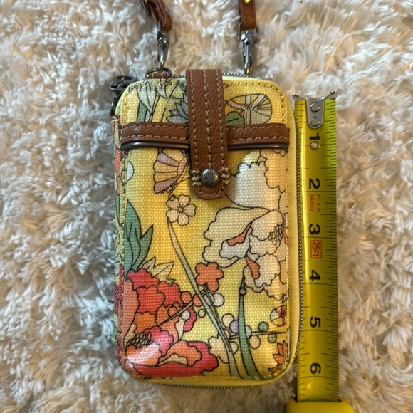 Sakroots SmartPhone Zip Wallet Wristlet Peace Art Boho Crossbody Bag - Picture 5 of 6